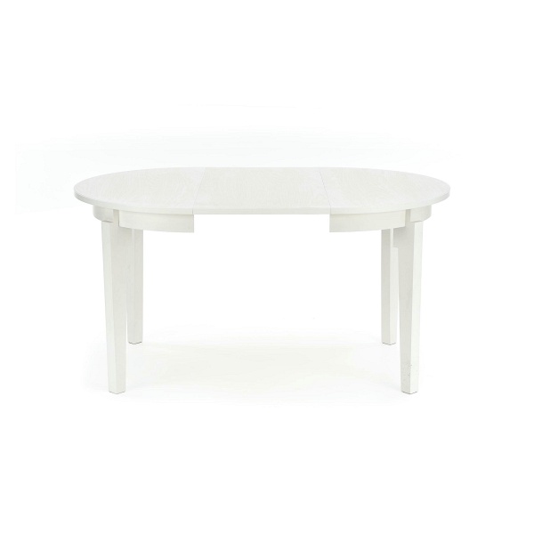 Stół SORBUS rozkładany, blat - biały, nogi - białe - Halmar
