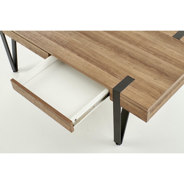 Ława TULUZA orzech miodowy / czarny - Halmar