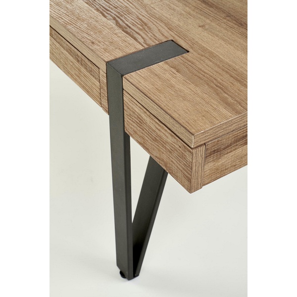 Ława TULUZA orzech miodowy / czarny - Halmar