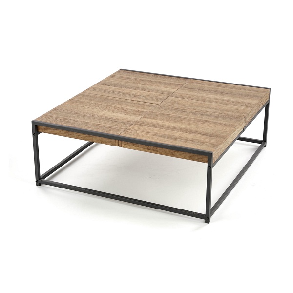 Ława FREGATA orzech miodowy / czarny - Halmar