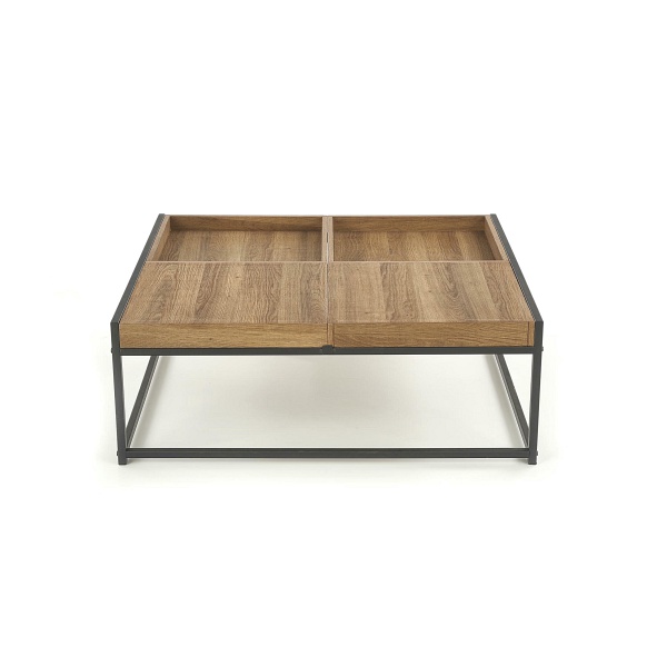 Ława FREGATA orzech miodowy / czarny - Halmar