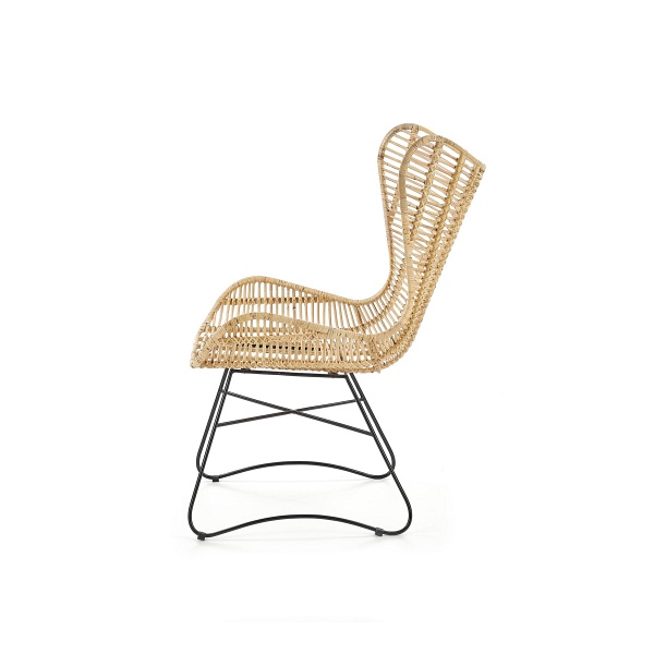 Fotel INDIANA wypoczynkowy rattan naturalny - Halmar