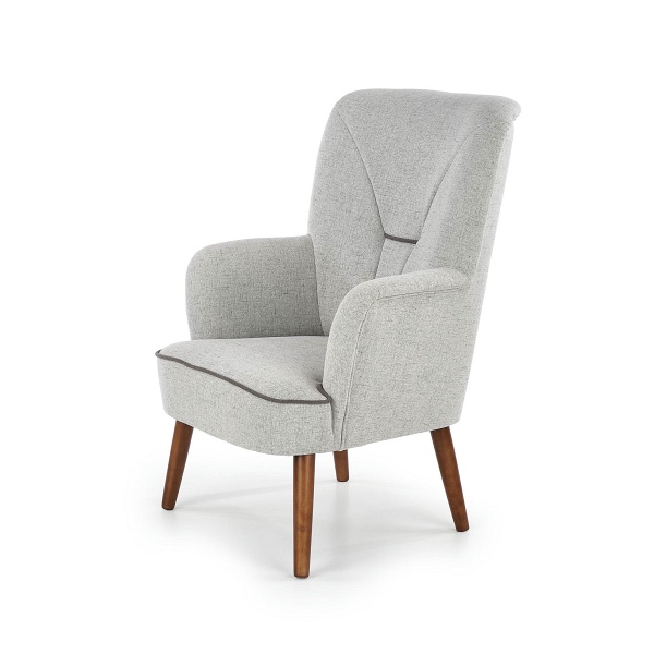 Fotel BISHOP wypoczynkowy jasny popiel - Halmar