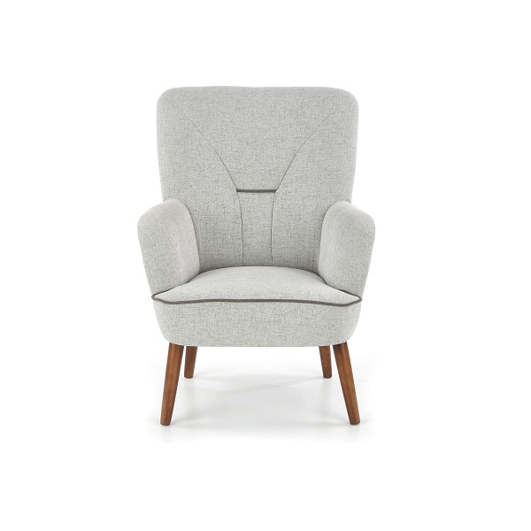 Fotel BISHOP wypoczynkowy jasny popiel - Halmar