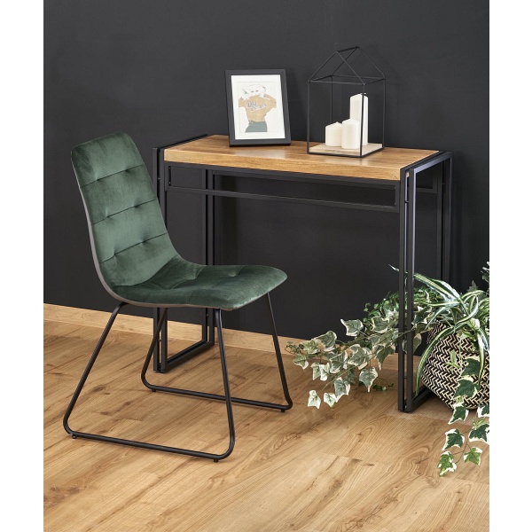 BOLIVAR KN1 konsolka dąb złoty / czarny - Halmar