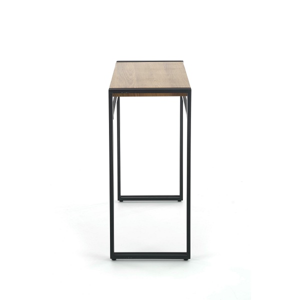 BOLIVAR KN1 konsolka dąb złoty / czarny - Halmar