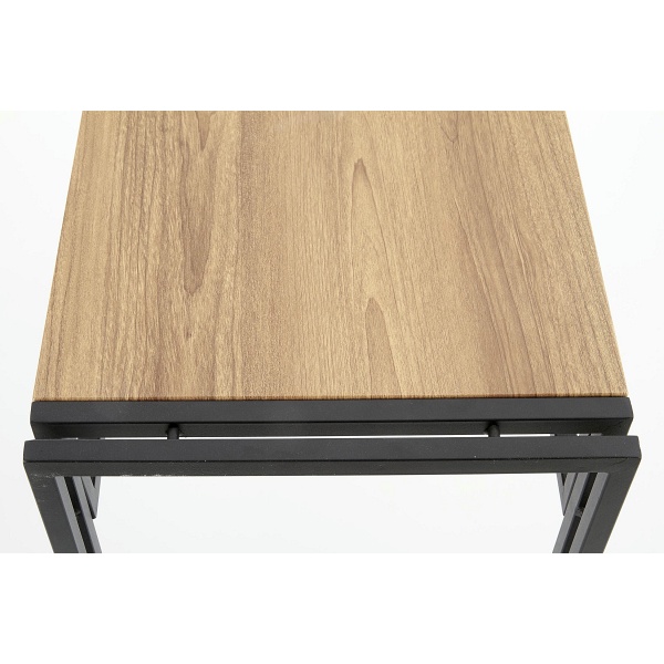 BOLIVAR KN1 konsolka dąb złoty / czarny - Halmar