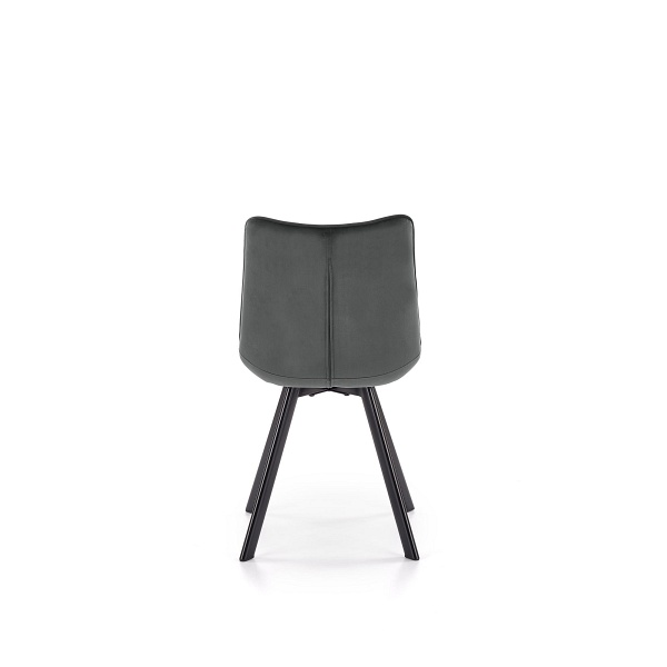 Krzesło K332 nogi - czarne, siedzisko - ciemny popiel - Halmar