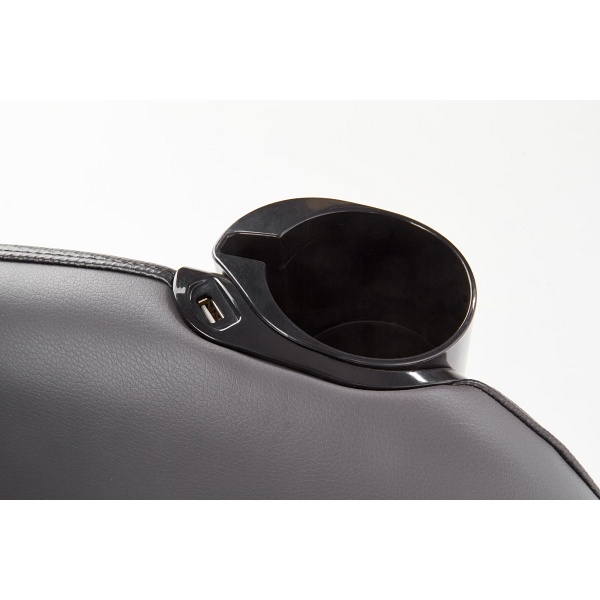 Fotel DOPIO wypoczynkowy z funkcją masażu popielaty - Halmar