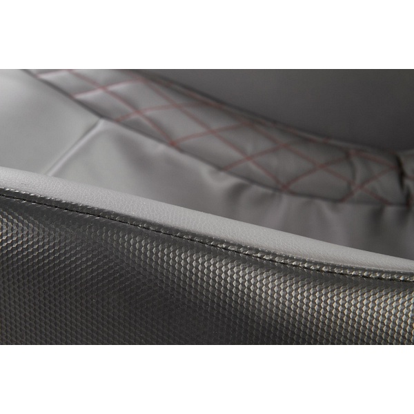 Fotel DOPIO wypoczynkowy z funkcją masażu popielaty - Halmar