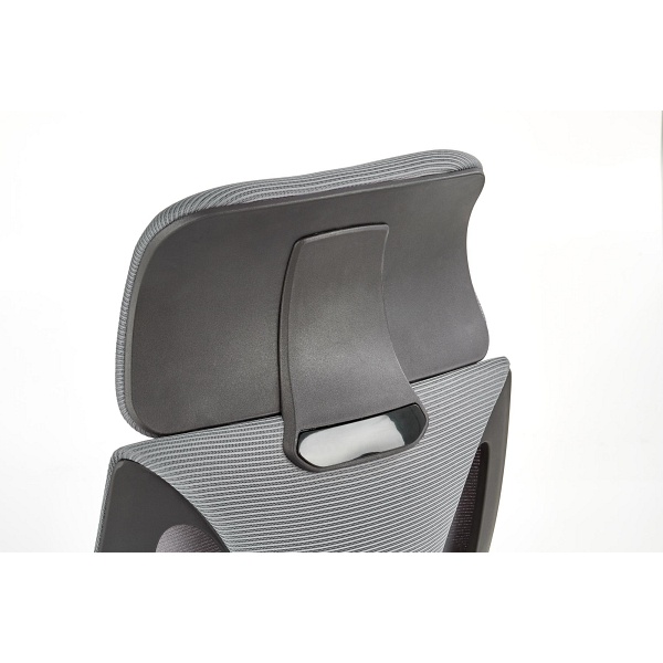 Fotel VALDEZ pracowniczy popiel / czarny - Halmar