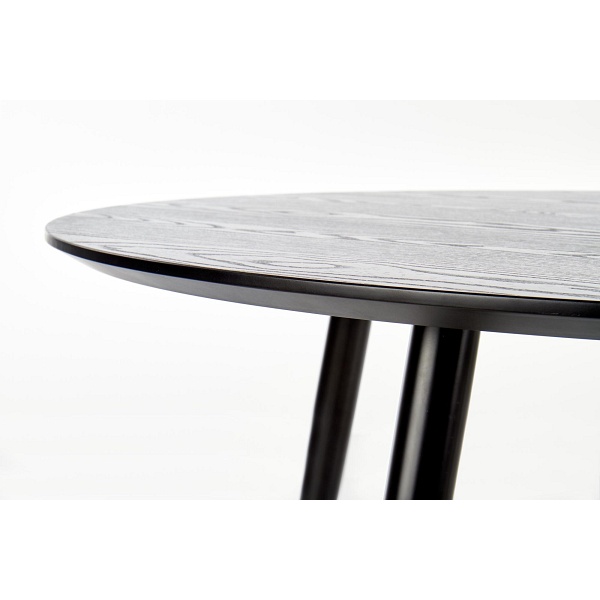 Stół EMBOS czarny / złoty - Halmar