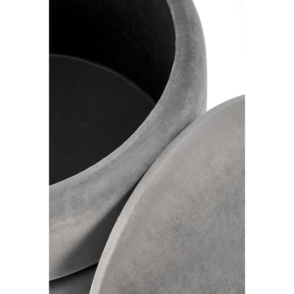 Pufa MINTY popielaty / złoty - Halmar