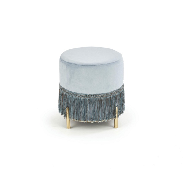 Pufa COSBY jasny niebieski / złoty - Halmar