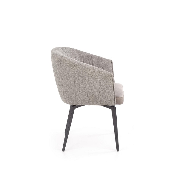 Krzesło K378 z funkcją obracania popielaty - Halmar