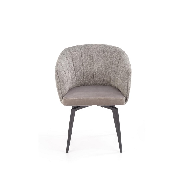 Krzesło K378 z funkcją obracania popielaty - Halmar