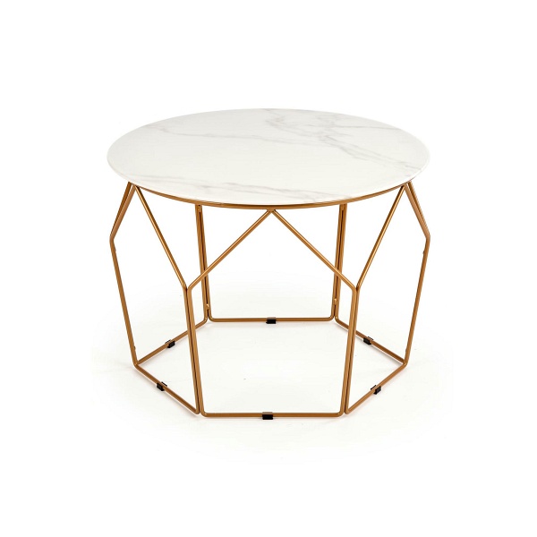 Ława MADISON złoty / marmur - Halmar