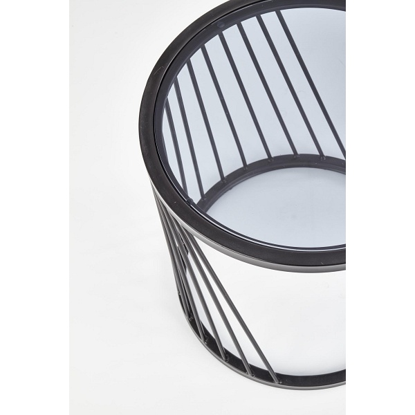 ANTILLA zestaw 2 ław czarny / dymiony - Halmar