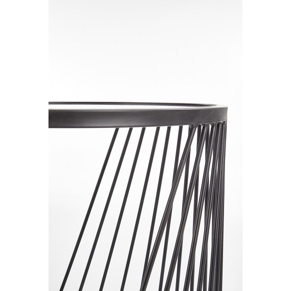 ANTILLA zestaw 2 ław czarny / dymiony - Halmar