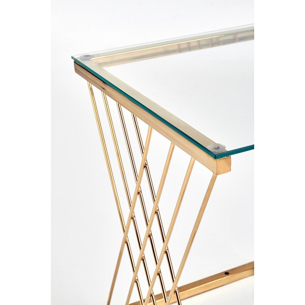 Ława NANCY złoty / transparentny - Halmar