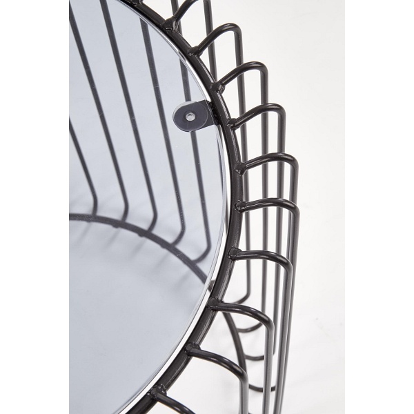 Ława AMINA czarny / dymiony - Halmar