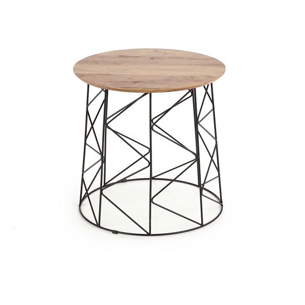 Ława MUSAKA czarny / orzech - Halmar