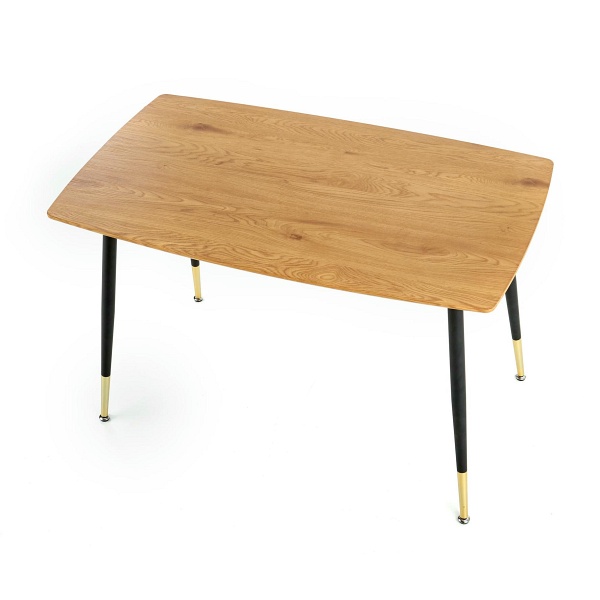 Stół TRIPOLIS , blat - dąb złoty, nogi - czarny - Halmar