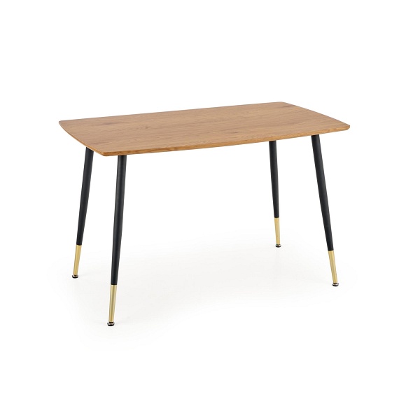 Stół TRIPOLIS , blat - dąb złoty, nogi - czarny - Halmar