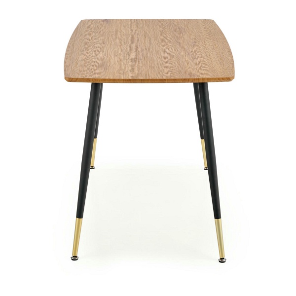 Stół TRIPOLIS , blat - dąb złoty, nogi - czarny - Halmar
