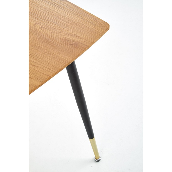 Stół TRIPOLIS , blat - dąb złoty, nogi - czarny - Halmar