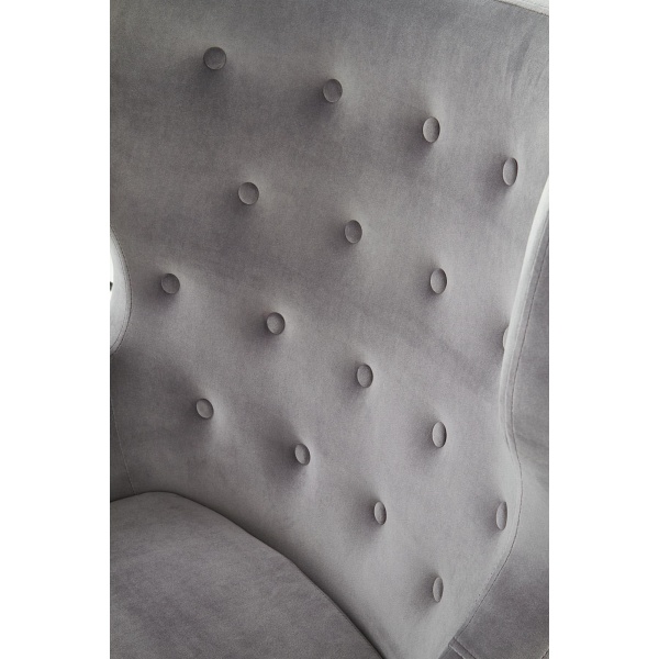 Fotel MARVEL wypoczynkowy popielaty / czarny - Halmar