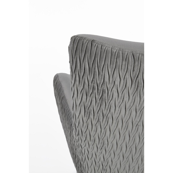 Fotel RAVEL wypoczynkowy popielaty / czarny - Halmar