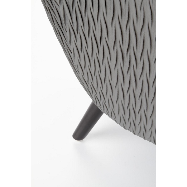 Fotel RAVEL wypoczynkowy popielaty / czarny - Halmar