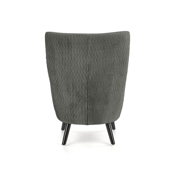 Fotel RAVEL wypoczynkowy popielaty / czarny - Halmar