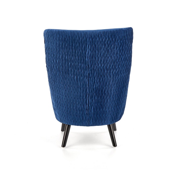 Fotel RAVEL wypoczynkowy granatowy / czarny - Halmar