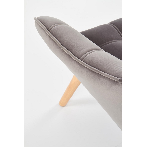Fotel ROMEO wypoczynkowy popielaty / naturalny - Halmar