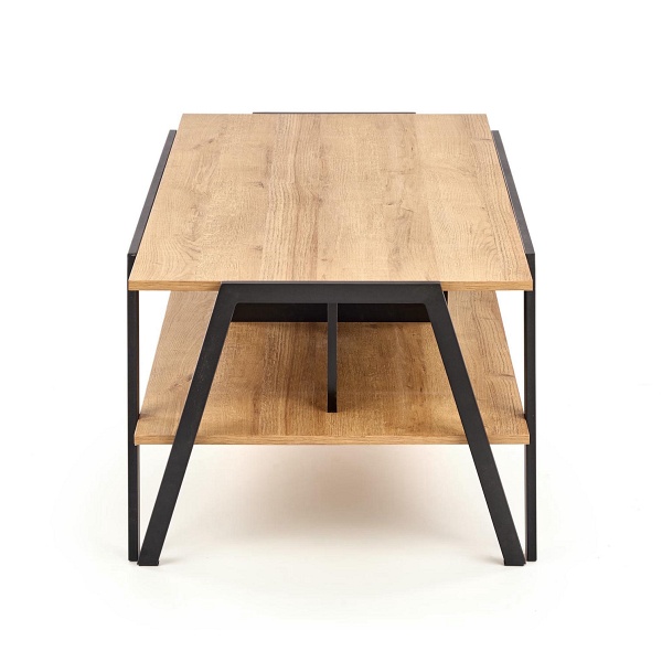 Ława VOLTA czarny / dąb złoty - Halmar