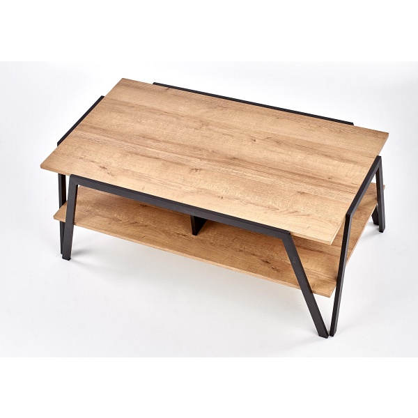 Ława VOLTA czarny / dąb złoty - Halmar