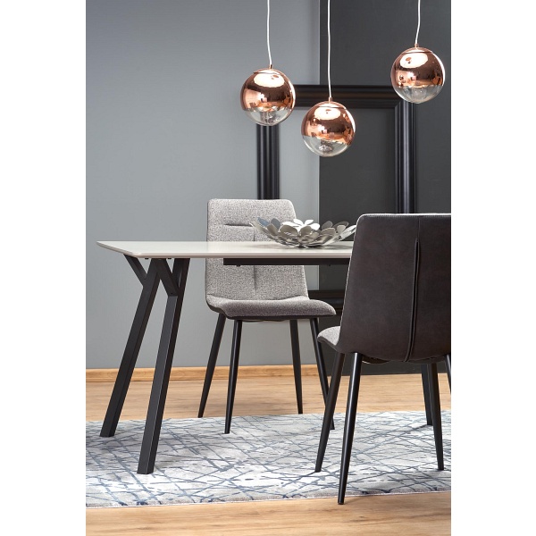 Stół BALROG , stelaż - czarny, blat - jasny popiel - Halmar