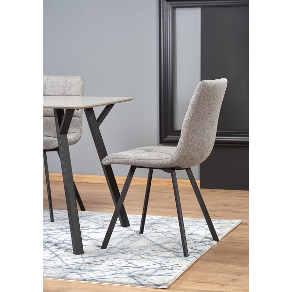 Stół BALROG , stelaż - czarny, blat - jasny popiel - Halmar