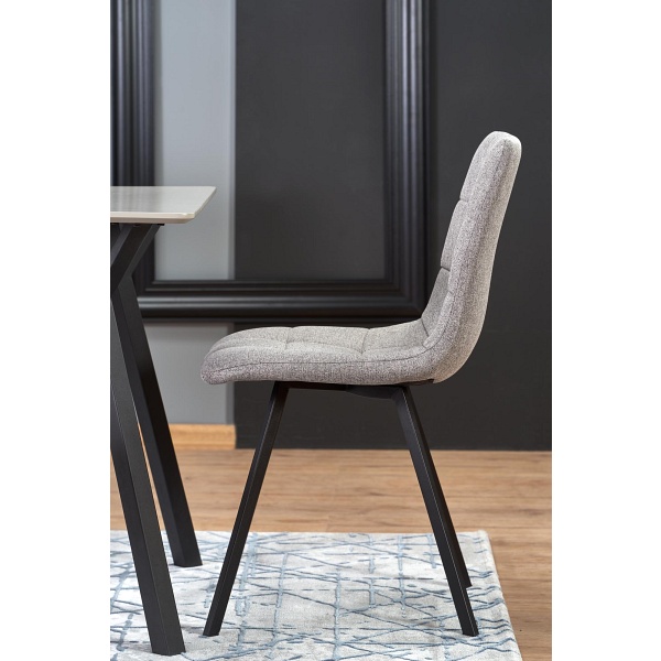 Stół BALROG , stelaż - czarny, blat - jasny popiel - Halmar