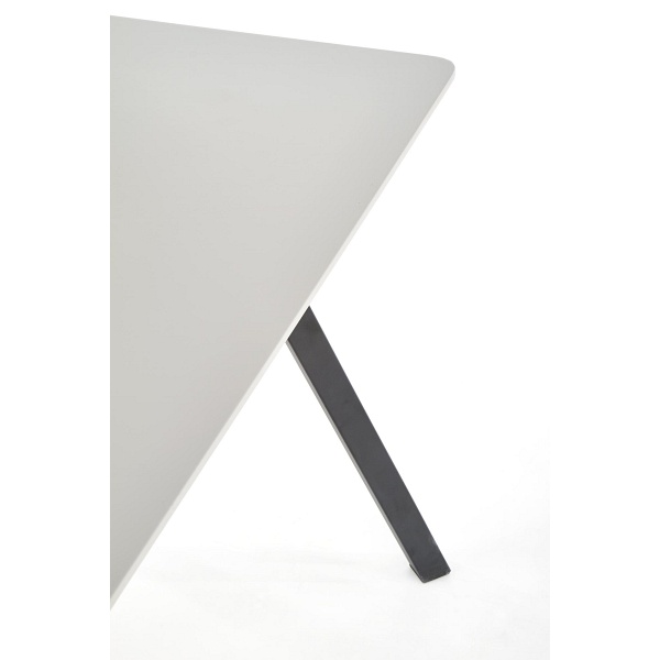 Stół BALROG , stelaż - czarny, blat - jasny popiel - Halmar