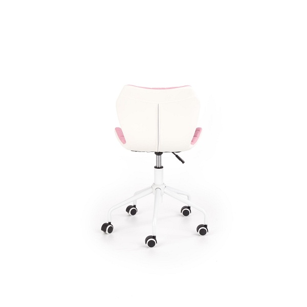 Fotel MATRIX 3 młodzieżowy jasny różowy / biały - Halmar