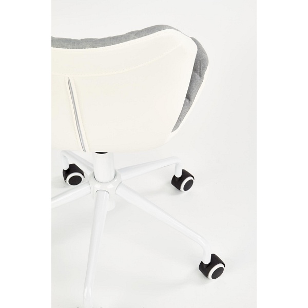 Fotel MATRIX 3 młodzieżowy jasny popielaty / biały - Halmar