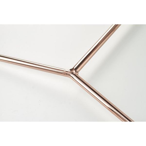 Krzesło K390 kremowy / ciemny popiel / złoty - Halmar