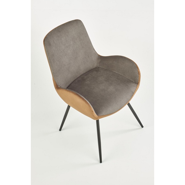 Krzesło K392 popielaty / brązowy - Halmar