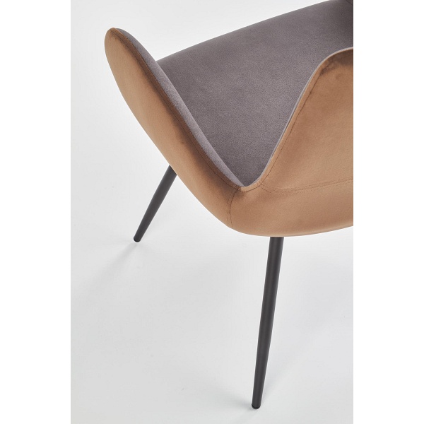 Krzesło K392 popielaty / brązowy - Halmar