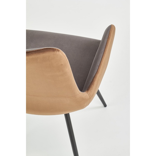 Krzesło K392 popielaty / brązowy - Halmar