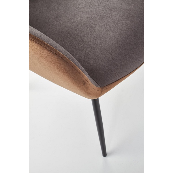 Krzesło K392 popielaty / brązowy - Halmar