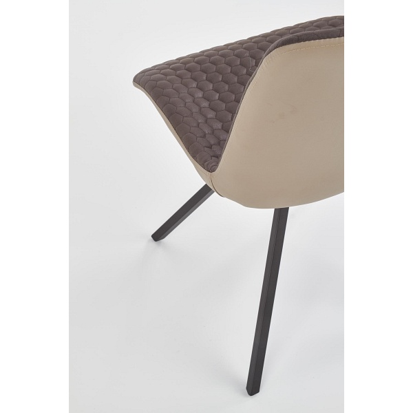 Krzesło K394 brązowy / beżowy - Halmar